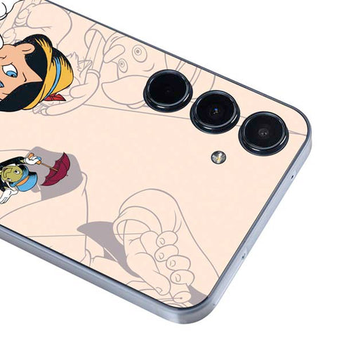 Disney Pinocchio and Jiminy Cricket Galaxy A55 5G Skin